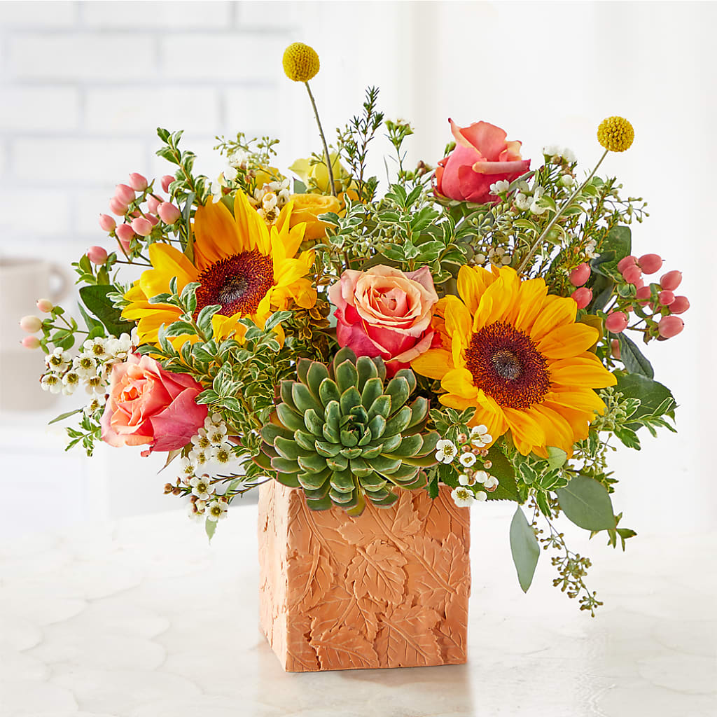 Sunflower Season Bouquet – CHARLIE'S FLOWERS & GOURMET BASKETS, Rahway NJ