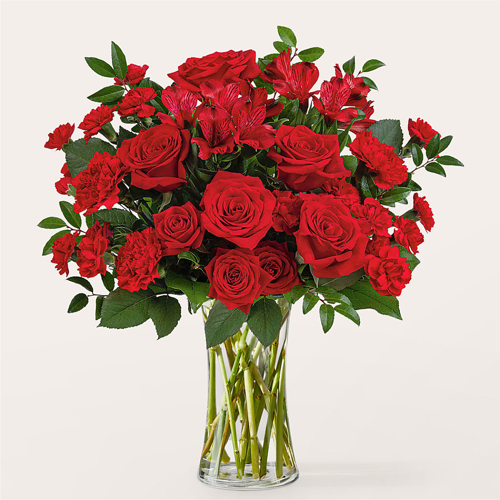 Brilliant Ruby Bouquet – CHARLIE'S FLOWERS & GOURMET BASKETS, Rahway NJ
