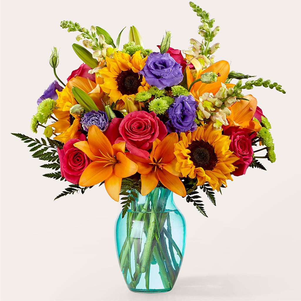 Double Rainbow Bouquet – CHARLIE'S FLOWERS & GOURMET BASKETS, Rahway NJ