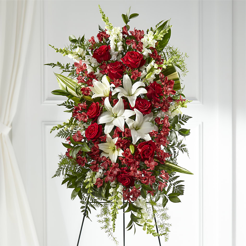 Everlasting Memory Standing Spray – CHARLIE'S FLOWERS & GOURMET BASKETS, Rahway NJ
