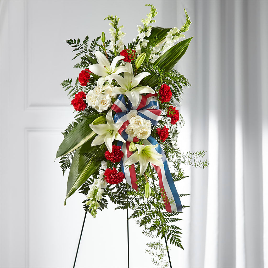 Stars of Life Standing Spray – CHARLIE'S FLOWERS & GOURMET BASKETS, Rahway NJ