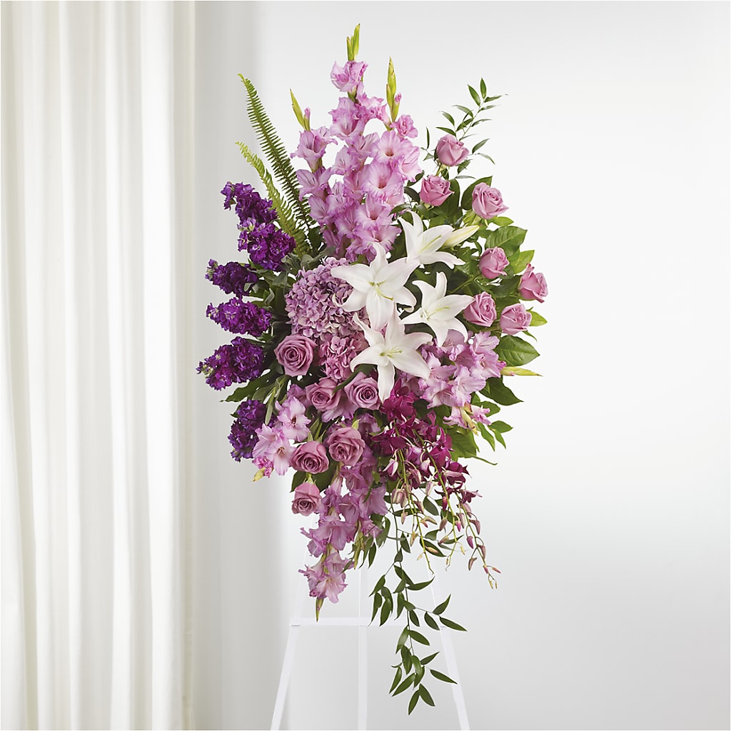 Never Alone Standing Spray – CHARLIE'S FLOWERS & GOURMET BASKETS, Rahway NJ