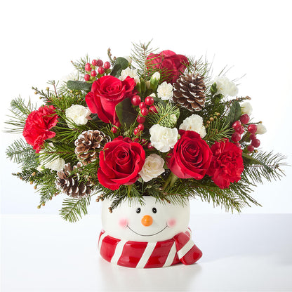 Jolly Snowman Bouquet – CHARLIE'S FLOWERS & GOURMET BASKETS, Rahway NJ