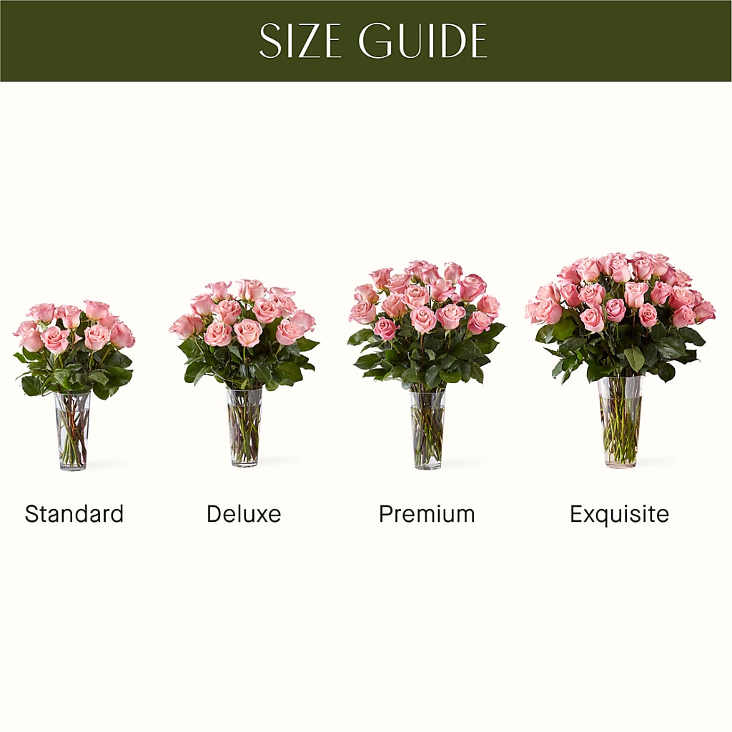 Long Stem Pink Rose Bouquet – CHARLIE'S FLOWERS & GOURMET BASKETS, Rahway NJ
