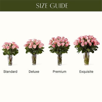 Long Stem Pink Rose Bouquet – CHARLIE'S FLOWERS & GOURMET BASKETS, Rahway NJ