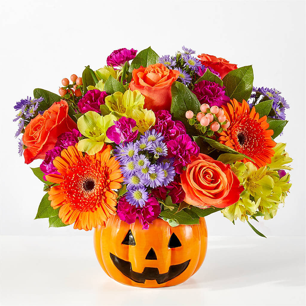 Tricks & Treats Pumpkin – CHARLIE'S FLOWERS & GOURMET BASKETS, Rahway NJ