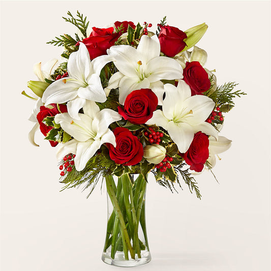 Sparkling Snowflakes Bouquet – CHARLIE'S FLOWERS & GOURMET BASKETS, Rahway NJ