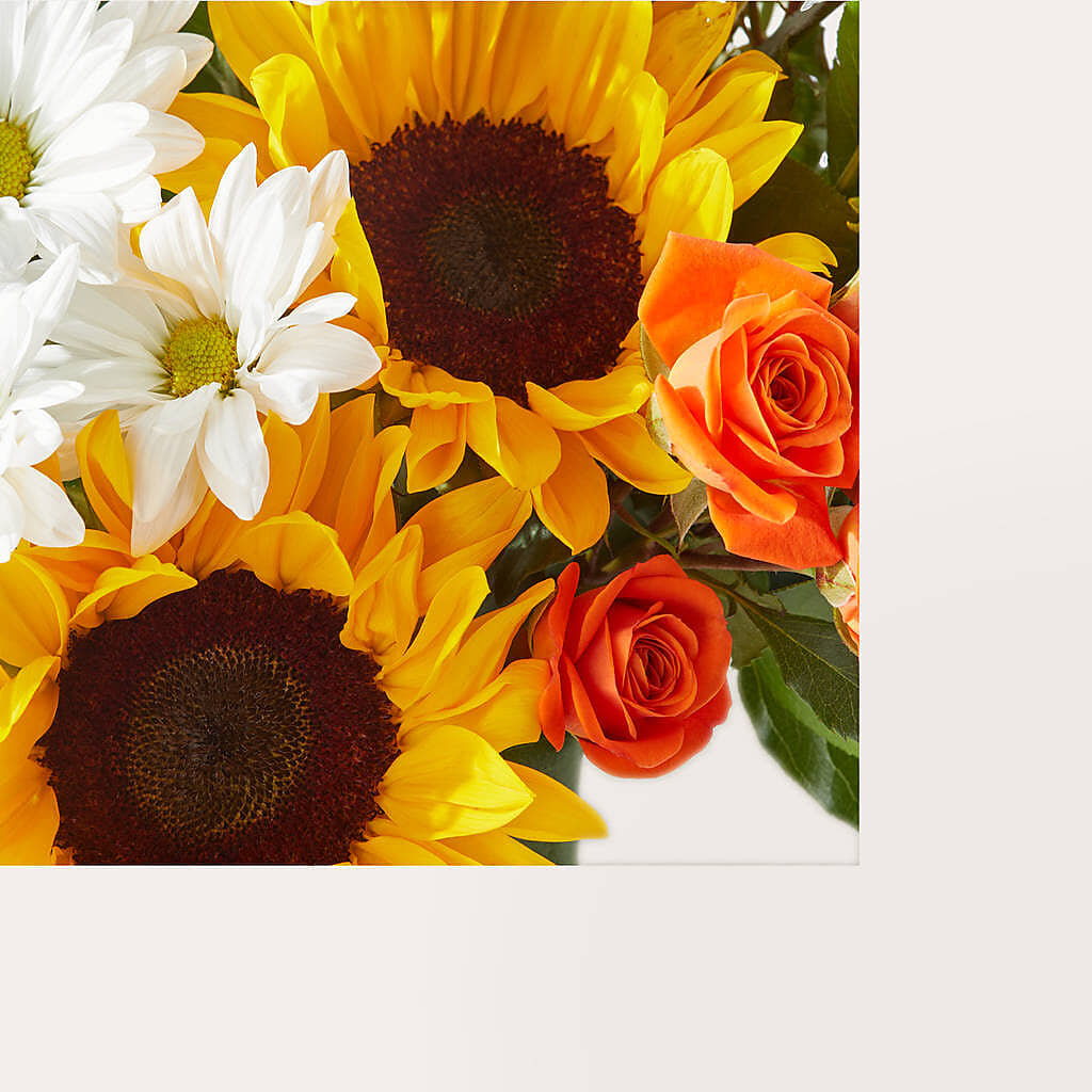 Sun-drenched Blooms Box Bouquet – CHARLIE'S FLOWERS & GOURMET BASKETS, Rahway NJ