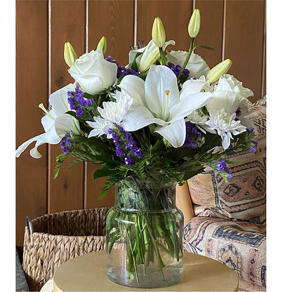 Beyond Blue Bouquet – CHARLIE'S FLOWERS & GOURMET BASKETS, Rahway NJ