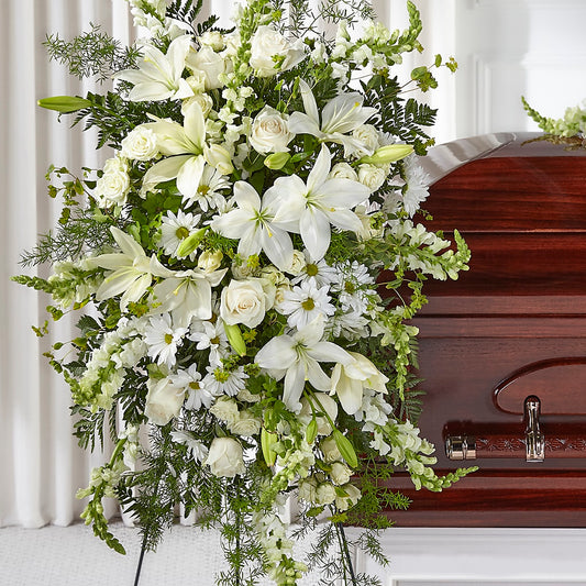 Loving Thoughts Standing Spray – CHARLIE'S FLOWERS & GOURMET BASKETS, Rahway NJ