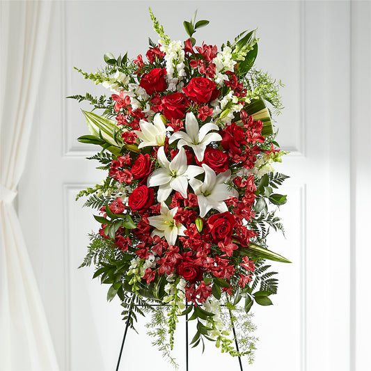 Everlasting Memory Standing Spray – CHARLIE'S FLOWERS & GOURMET BASKETS, Rahway NJ
