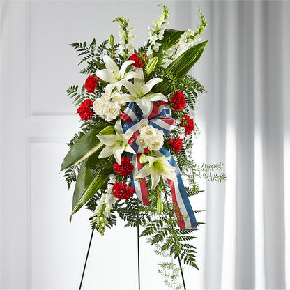 Stars of Life Standing Spray – CHARLIE'S FLOWERS & GOURMET BASKETS, Rahway NJ