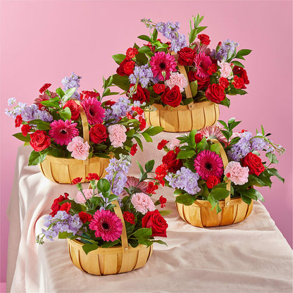 Pink Picnic Basket – CHARLIE'S FLOWERS & GOURMET BASKETS, Rahway NJ
