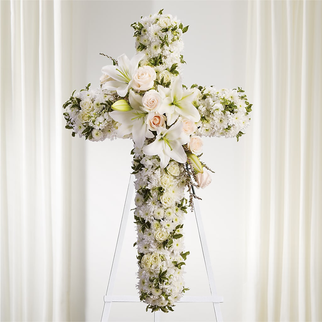 Spiritual Guidance Standing Spray – CHARLIE'S FLOWERS & GOURMET BASKETS, Rahway NJ