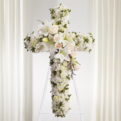 Spiritual Guidance Standing Spray – CHARLIE'S FLOWERS & GOURMET BASKETS, Rahway NJ