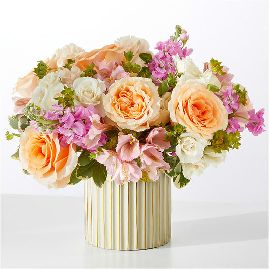 Paradise Bouquet with Ivory Vase – CHARLIE'S FLOWERS & GOURMET BASKETS, Rahway NJ