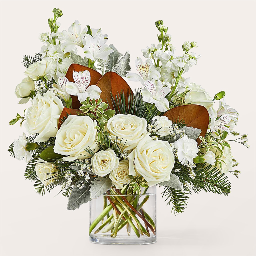 Fresh Snowfall Bouquet – CHARLIE'S FLOWERS & GOURMET BASKETS, Rahway NJ